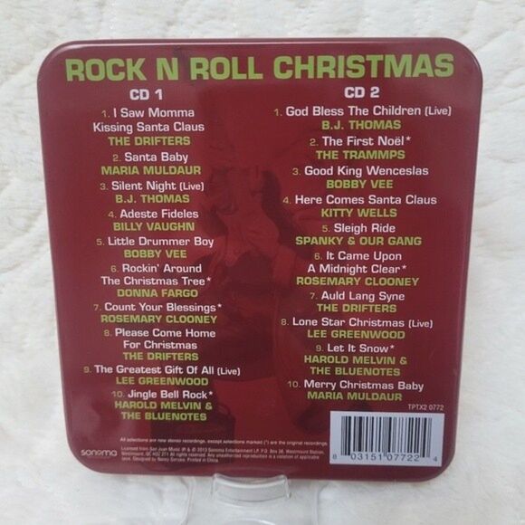 Rock N Roll Christmas 2 CD Set in Collectors Tin Oldies Various Artists 2013 - Picture 3 of 5